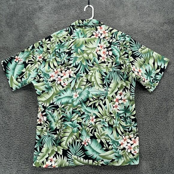 Hilo Hattie The Hawaiian Original Shirt Multicolor Floral Aloha Large Leaves - Picture 5 of 5